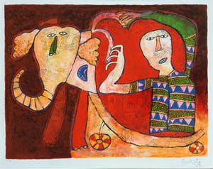 Shahid Parvez - Zonder titel | Ingelijst kopen? Bied vanaf 55!