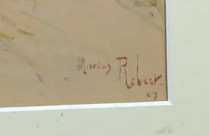 Marius Hubert-Robert - Aquarel, Zonder titel - Ingelijst kopen? Bied vanaf 1!