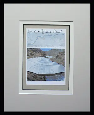Christo - "OVER THE RIVER," - Project for the Arkansas River " - handgesigneerd in pptout kaufen? Bieten Sie von 109!