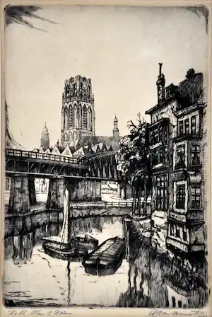A.W. van Munster - Kolk Plan C R'dam - 091-AM - Vooroorlogs Rotterdam vendu pour 35€ !
