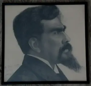 Mies Drabbe - Ingelijste isografie: Portet van Jan Toorop - 1907 kopen? Bied vanaf 250!