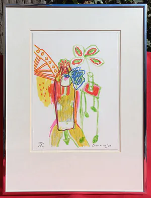 Corneille - Zonder titel, zeefdruk (ingelijst) kopen? Bied vanaf 250!