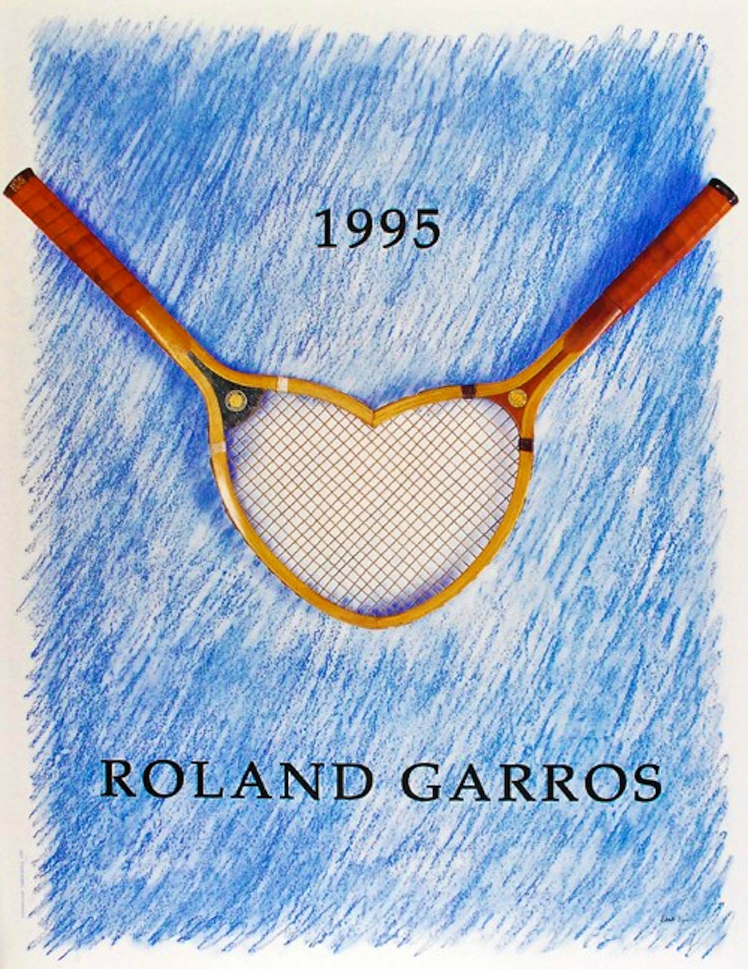 Donald Lipski - Kleurenoffset-litho. Affiche: ROLAND GARROS 1995 (zeldzaam) kopen? Bied vanaf 45!
