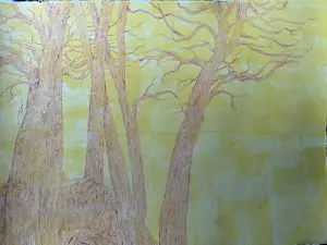 Ger Daniels - Boom in bruin en geel kopen? Bied vanaf 40!