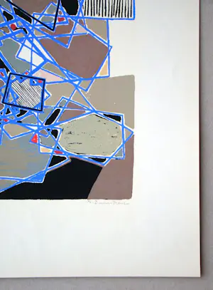 Natalia Dumitresco - Composition abstrait - Originele zeefdruck - 1954 kaufen? Bieten Sie von 140!
