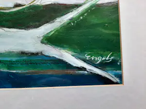 Astrid Engels - Olieverf op papier, Titel, "Egyptenne XXV kopen? Bied vanaf 40!