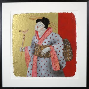 Ada Breedveld - Zeefdruk, Femmes Japonnais IV- Ingelijst kopen? Bied vanaf 50!