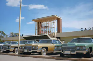 Stephen Shore - Amarillo, Texas, July 1972. Cadillac Dealer. kopen? Bied vanaf 100!