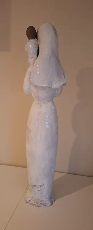 Paul Sersté - religieus beeld - Madonna / Moeder Maria met kind - terracotta en keramiek kopen? Bied vanaf 50!