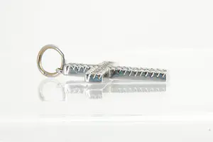 98 - Grote 18 Krt wit-gouden kruishanger - gekeurd kopen? Bied vanaf 190!