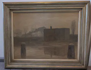 AcheterDirk Hidde Nijland - Schilderij uitzicht over een rivier.? Enchérissez de 450!