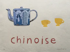 Klaas Gubbels - houtdruk ‘ Chinoise ’ - 2010 - oplage 18 ex kopen? Bied vanaf 395!