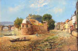 Robert Danz - Stadje aan het water verkocht voor € 600!