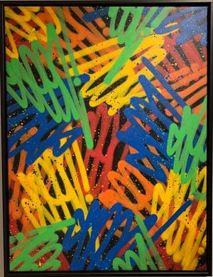 SEEN - Multitag - Spraypaint op canvas - Richard Mirando, Godfather of graffiti kopen? Bied vanaf 799!