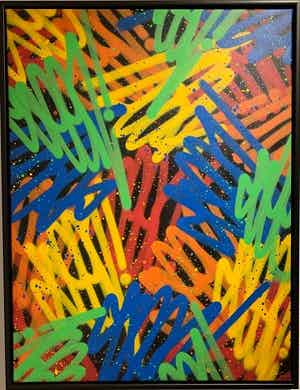 SEEN - Multitag - Spraypaint op canvas - Richard Mirando, Godfather of graffiti verkocht voor € 799!