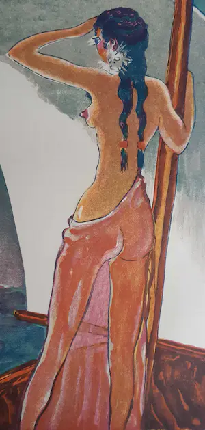 Kees van Dongen - houtgravure - Rose-Dans-Le-Calice Chez Le Roi Derbas kopen? Bied vanaf 50!