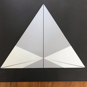 Christian Megert - Gesigneerde zeefdruk - 144/190 - Geometrisch abstracte compositie kopen? Bied vanaf 45!
