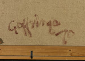 Gerrit Offringa - Acryl op doek, Abstracte compositie - Ingelijst kopen? Bied vanaf 1!