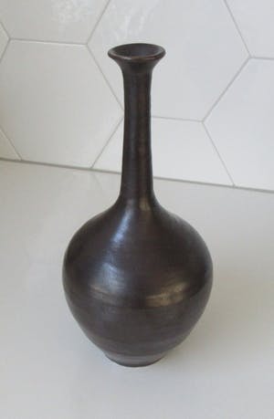 Niet of onleesbaar gesigneerd - Studio keramische Halsvaas gesigneerd GPF kopen? Bied vanaf 10!