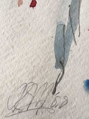 Ad Arma - aquarel gesigneerd, unicum kopen? Bied vanaf 69!