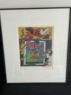 Corneille - Mooie kleurrijke zeefdruk uit 1996 kopen? Bied vanaf 225!
