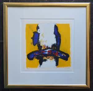 Hans Vanhorck - Zeefdruk - Zonder titel - Handsigneerd - Uitstekende staat verkocht voor € 1!