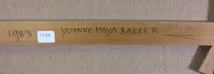 Yvonne Maya Bakker - Acryl op doek, Nomina non valent 2 - Ingelijst kopen? Bied vanaf 60!