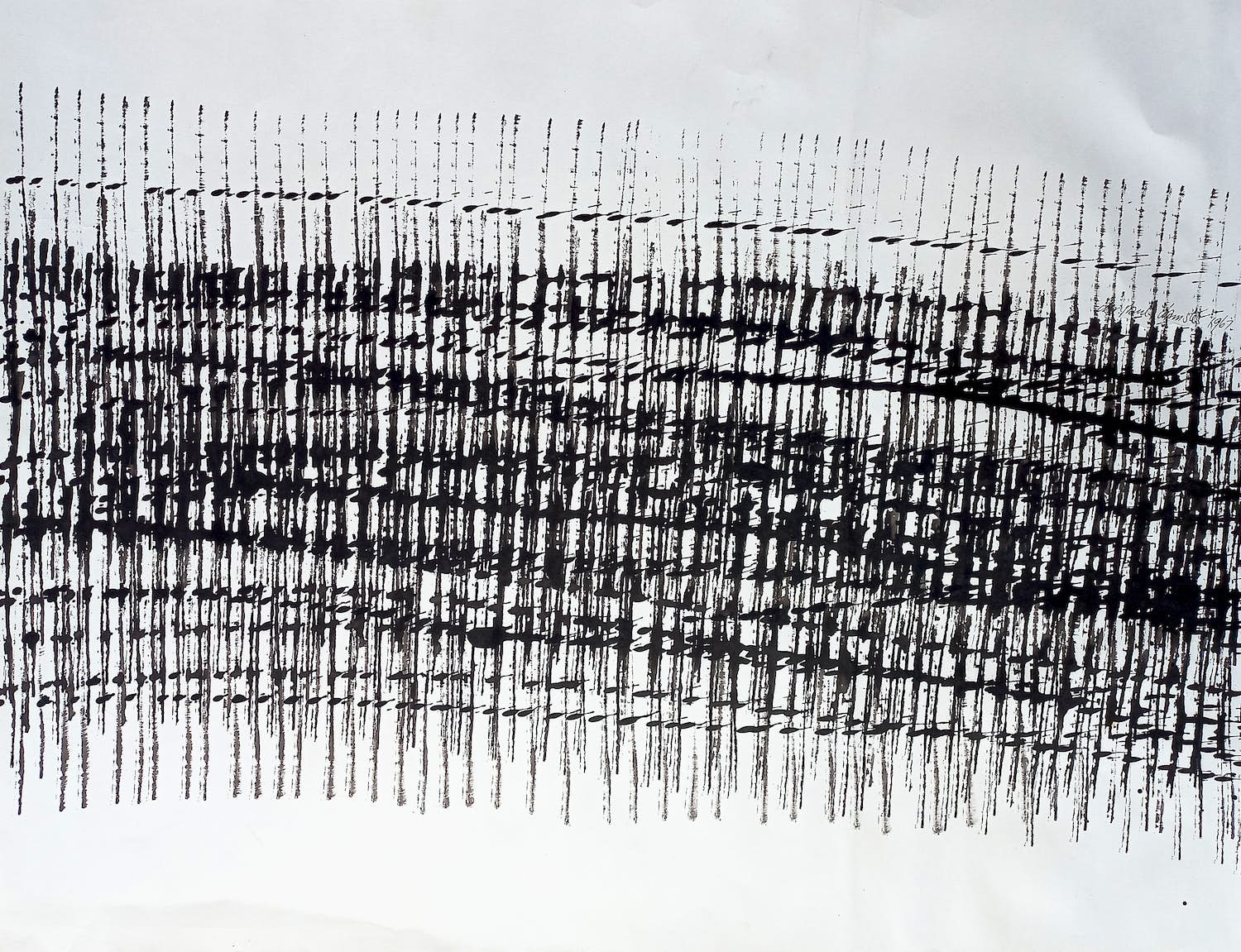 Christiaan Paul Damste - Abstracte compositie, tekening verkocht voor € 1!