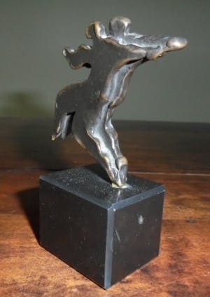 Eric Claus - brons op sokkel - Tango - prachtig patina! kopen? Bied vanaf 195!