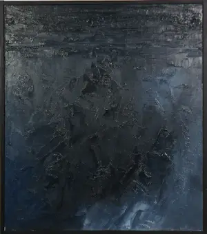 Janus Nuiten - 2 werken in olieverf op doek, Onweer - Ingelijst kopen? Bied vanaf 70!