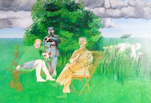 Aat Verhoog - Olieverf op doek, Gazon - Ingelijst (Groot) kopen? Bied vanaf 1!