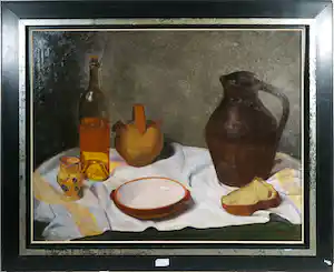 Paul Pascal - Olieverf op doek, Stilleven - Ingelijst vendu pour 120€ !