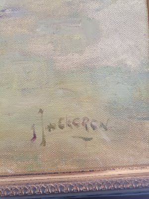 Niet of onleesbaar gesigneerd - Schaapskooi onder de bomen kopen? Bied vanaf 1!