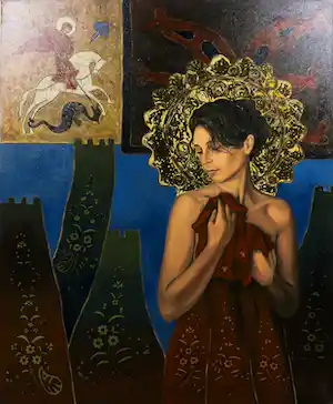 Valentin Bakardjiev - Olieverf op doek, Georgie (Groot) vendu pour 90€ !