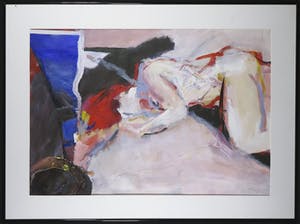 Franscz Witte - Acryl en collage op papier, Tegenstelling - Ingelijst (Groot) kopen? Bied vanaf 80!