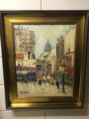 Jan Kelderman - Stadsgezicht Parijs verkocht voor € 50!