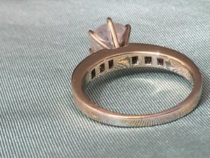 18K Goud - witgouden ring met een briljant geslepen diamant van 1.13 caraat kopen? Bied vanaf 1050!