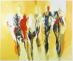 Peter Meijer - Zeefdruk, Oqives - Ingelijst kopen? Bied vanaf 70!