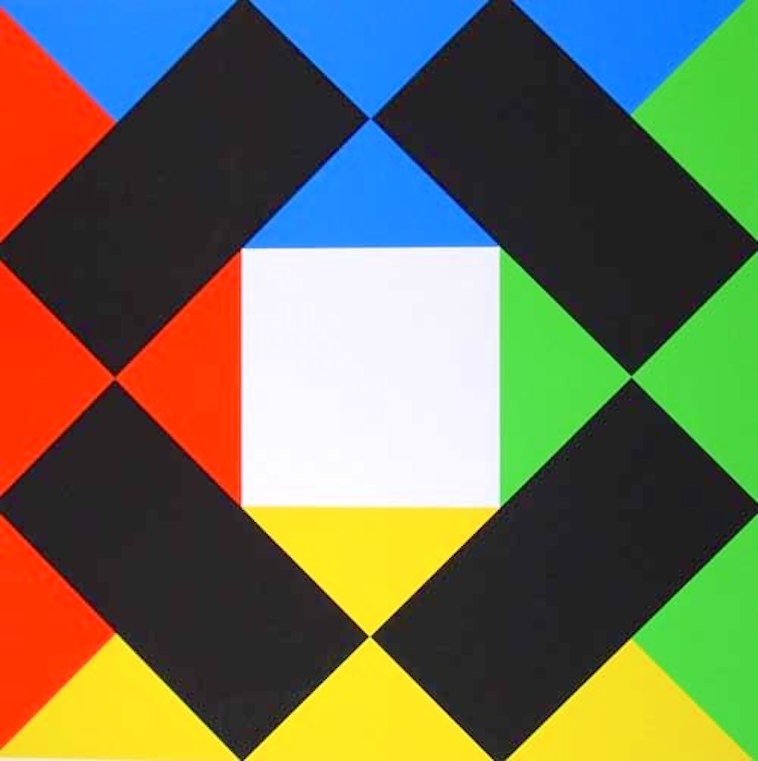 Max Bill - Kleurenzeefdruk GEOMETRIE in KLEUR uit 1972 verkocht voor € 50!