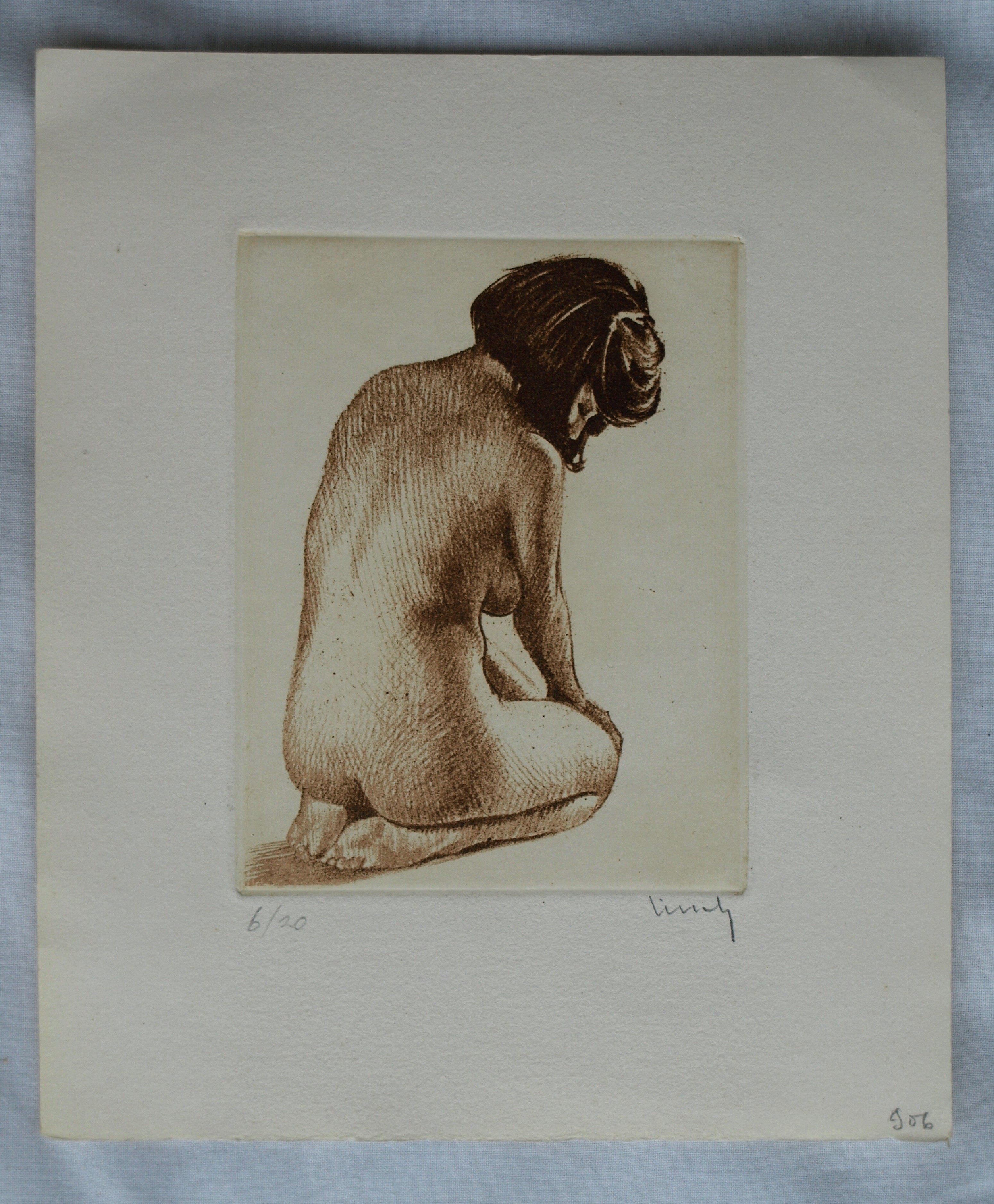 Roger Hebbelinck - Ets , Vrouw 2 – ca 1960 kopen? Bied vanaf 15!