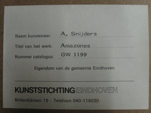 Ad Snijders - gesigneerde Surrealistische Gemengde Techniek "Amazones" kopen? Bied vanaf 10!