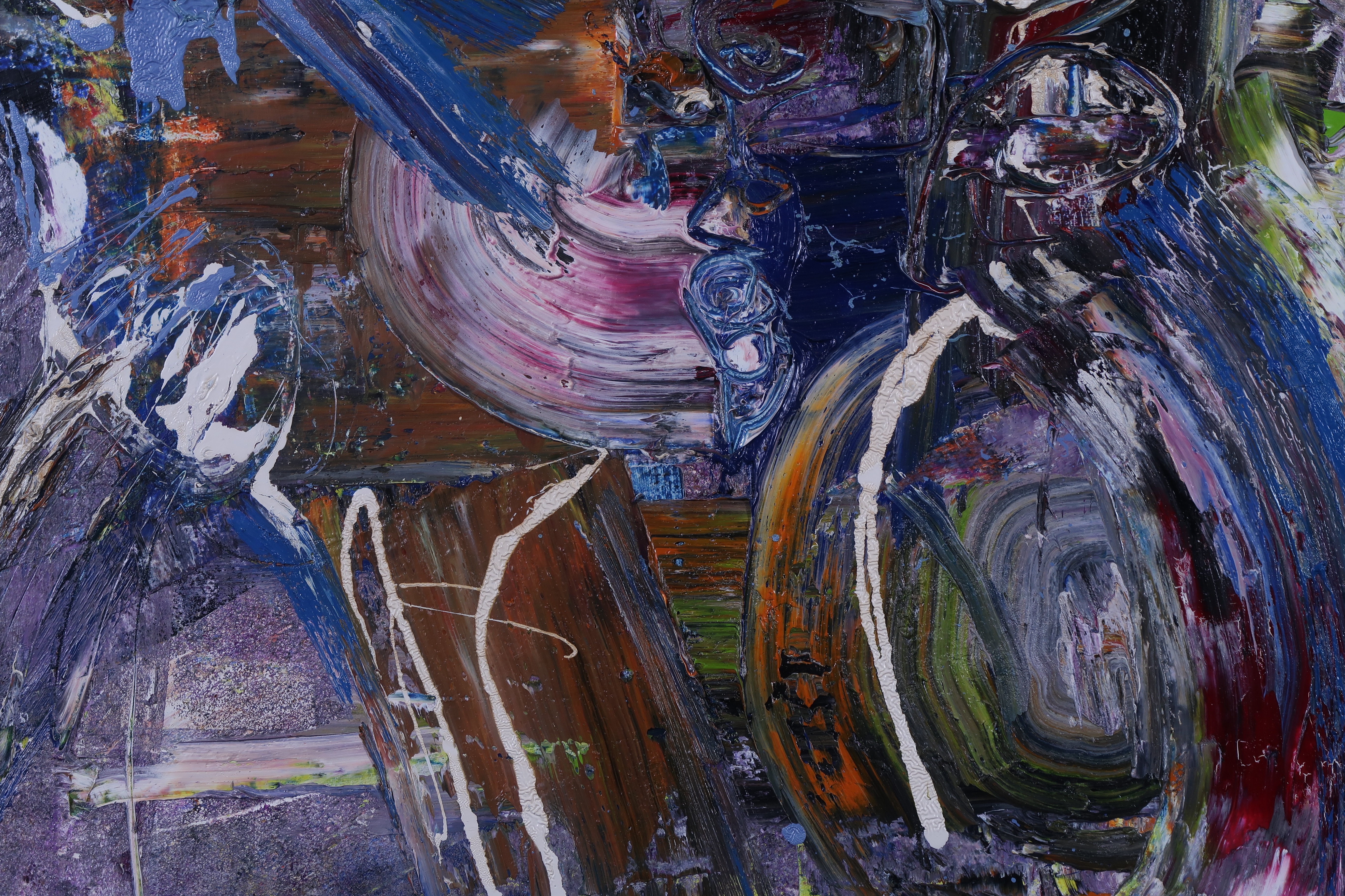 Jan te Wierik - Olieverf op doek, Z.T. Abstracte compositie kopen? Bied vanaf 1500!