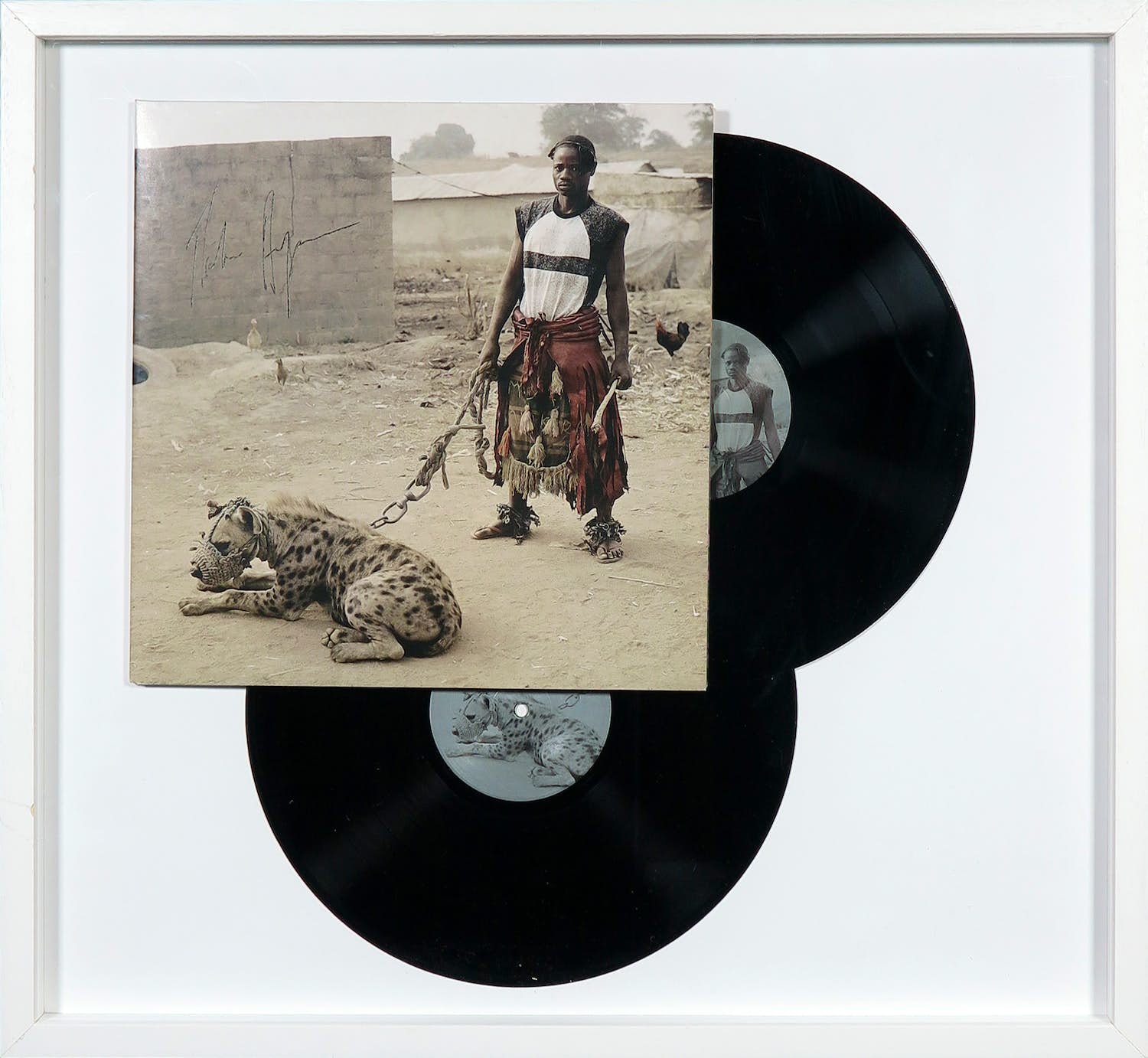 Pieter Hugo - Gesigneerde LP-hoes, Lagos Shake: A Tony Allen Chop Up - Ingelijst verkocht voor € 1!