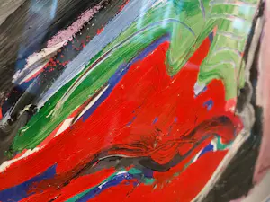 Peter Diem - Cow with Hotlips (groot werk zeer dik met Acryl opgezet) kopen? Bied vanaf 250!