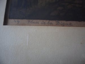 Alfred van Neste - Kleuren ets,straatje te Brugge kopen? Bied vanaf 15!