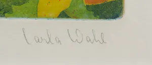 Carla Wahl - Kleurenets, Miramare - Ingelijst kopen? Bied vanaf 1!