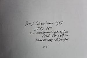 Jan Schoonhoven - Oost - Indische inkttekening op papier - 1987 kopen? Bied vanaf 2400!