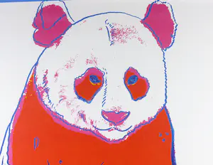 Andy Warhol - Zeefdruk, Giant Panda uit de serie 'Endangered Species' - Ingelijst (Groot) kopen? Bied vanaf 2500!