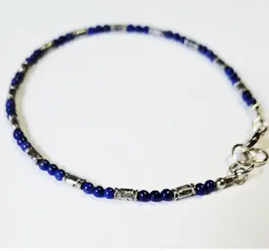 Nieuwe zilveren Armband van lapis lazuli kopen? Bied vanaf 70!