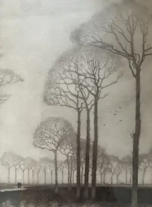 Jan Mankes - Originele Heliogravure - Bomenrij 1927 kopen? Bied vanaf 250!